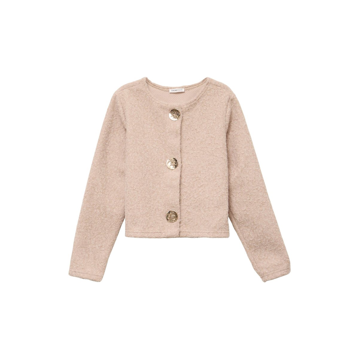 Veste effet polaire beige, CACHE CACHE