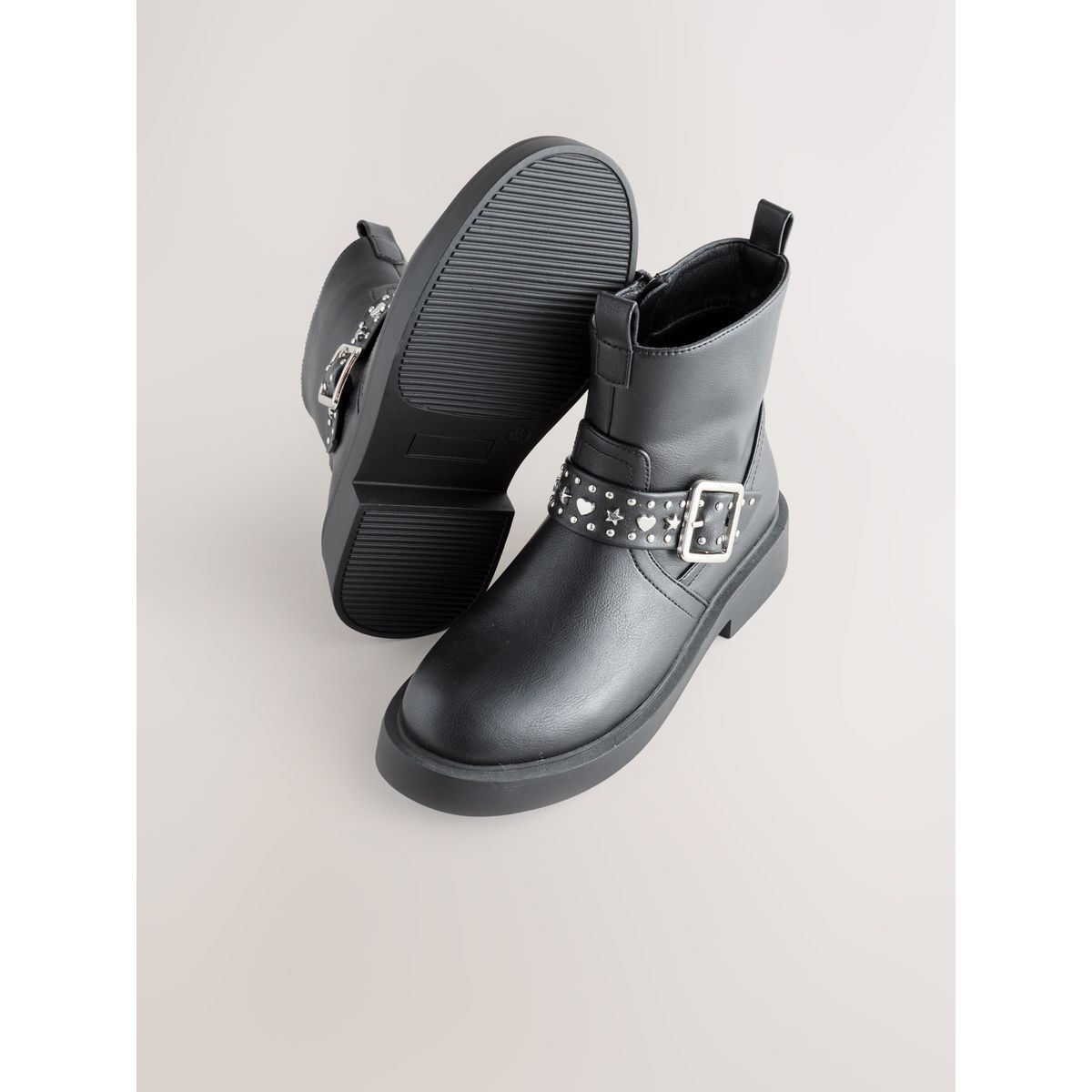 Bottes de motard cloutées noir, NEXT
