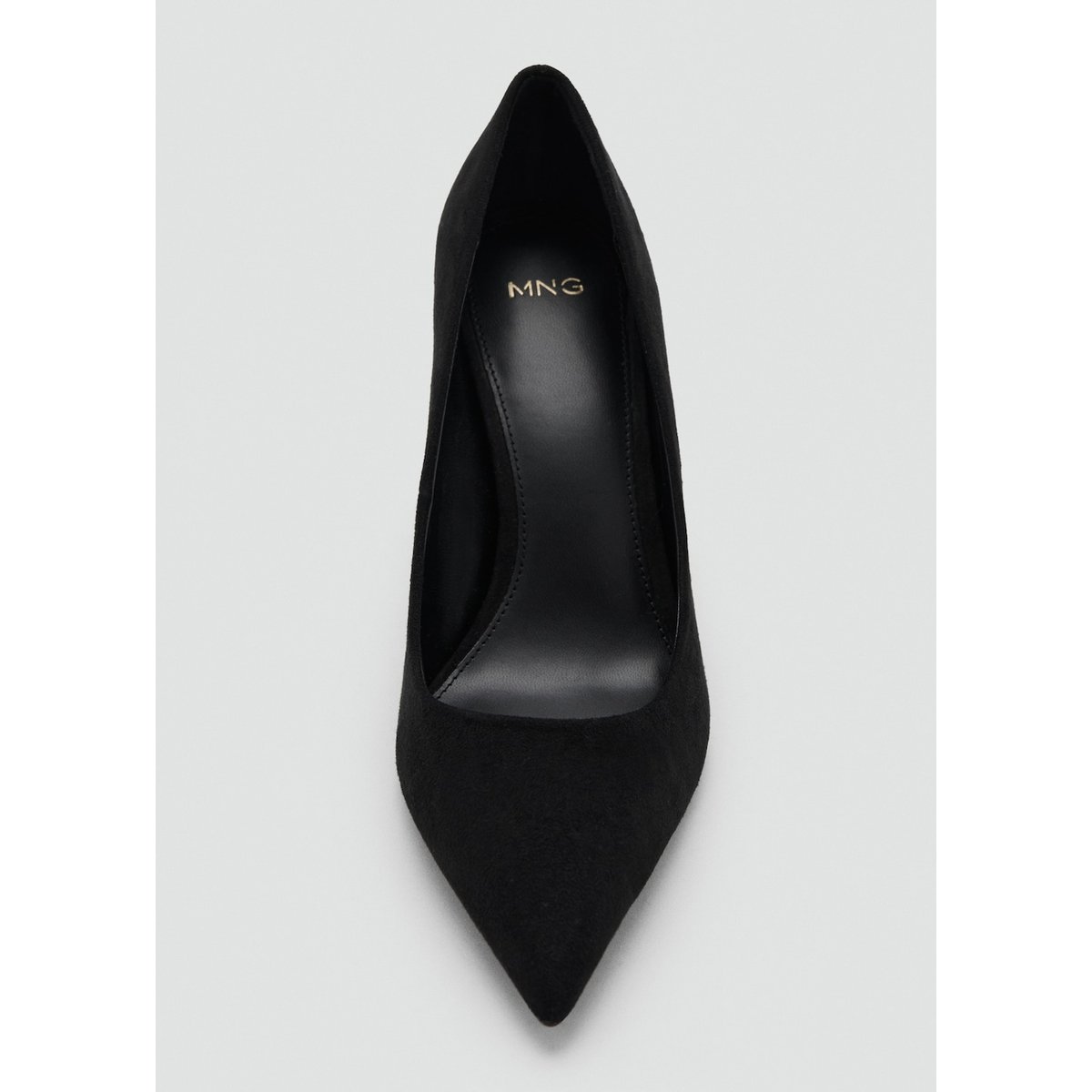 Chaussures pointues talon noir, MANGO
