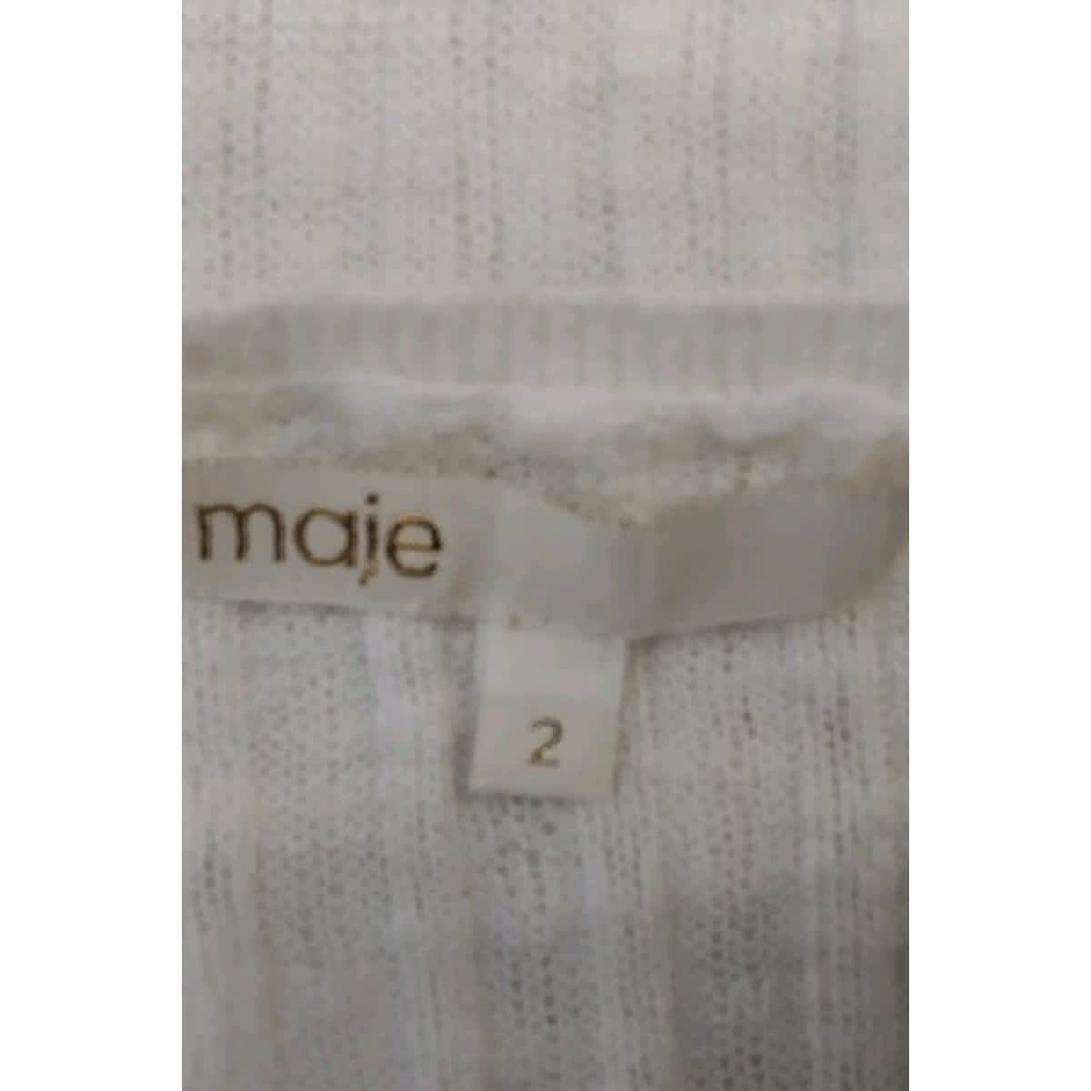 Pull - Bon État blanc, MAJE