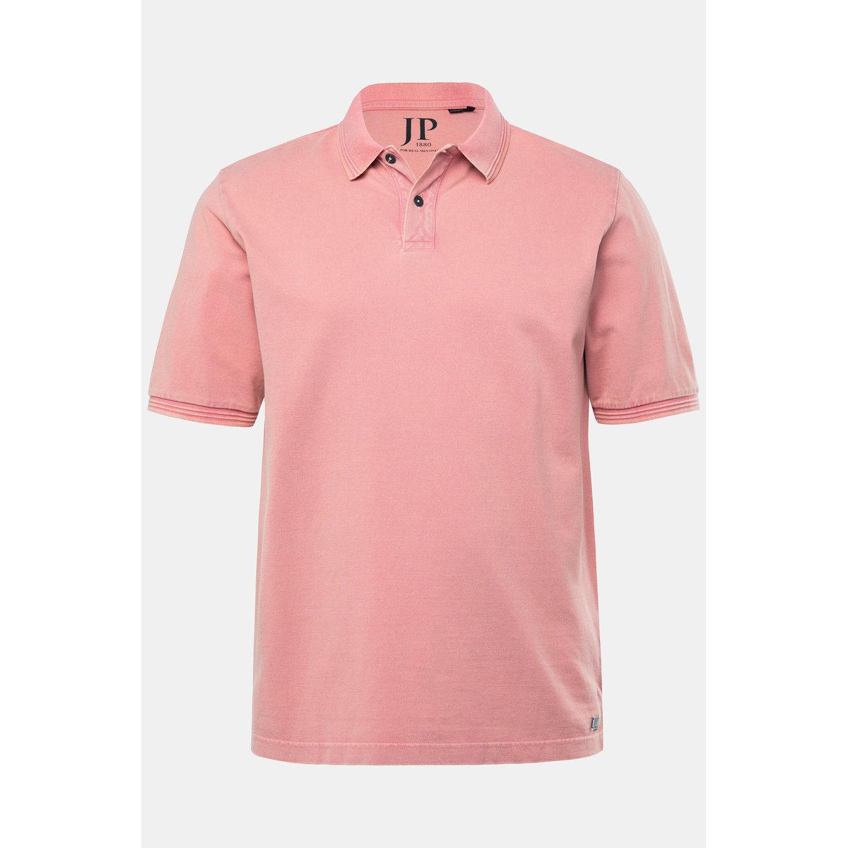 Polo à manches courtes, tissu piqué abricot foncé, JP1880