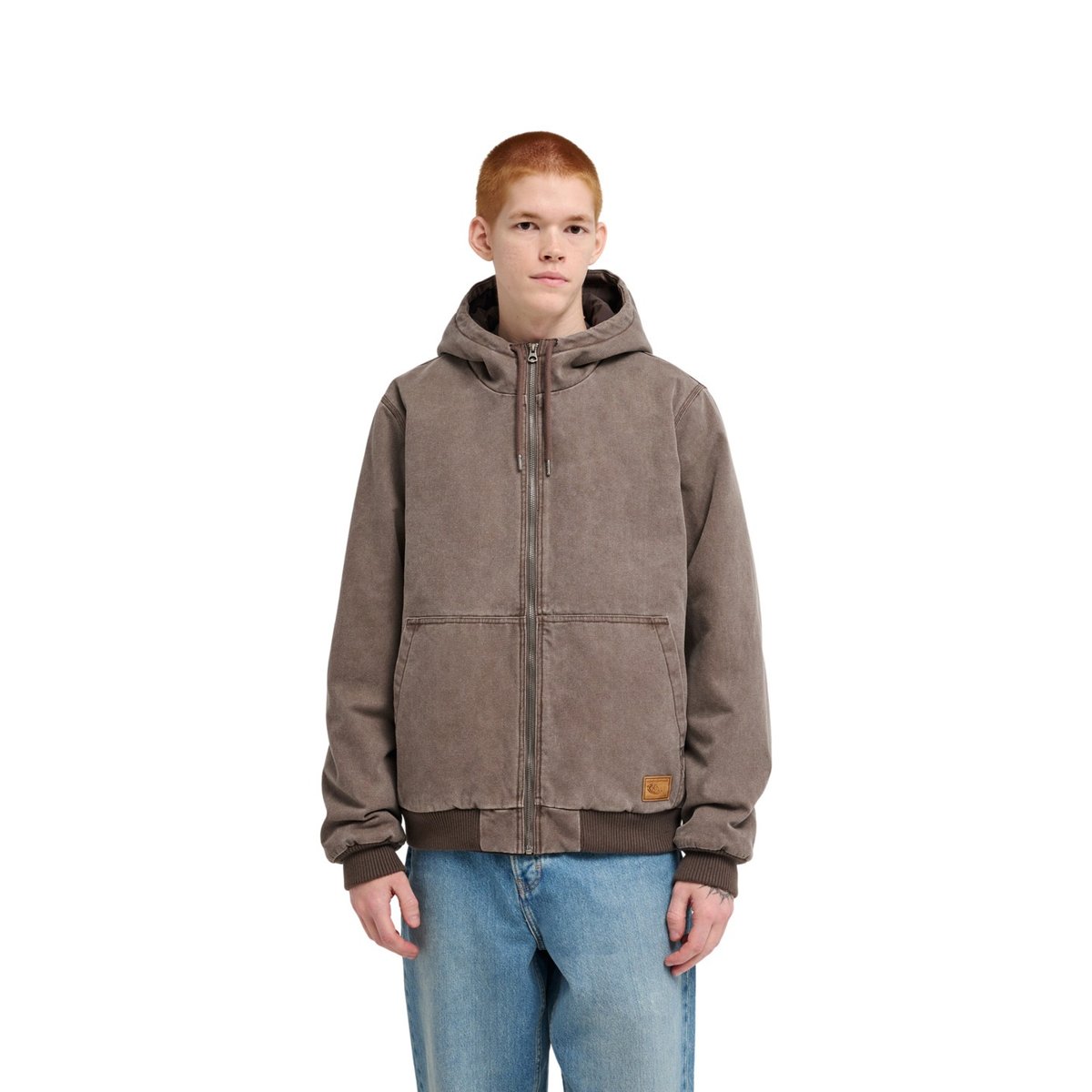 Veste en toile HOODED BOMBER JACKET marron java, ELEMENT