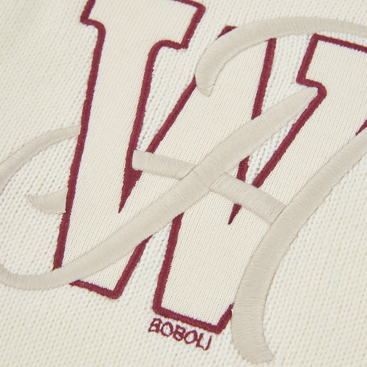 Pull garçon avec broderie de lettres blanc, BOBOLI
