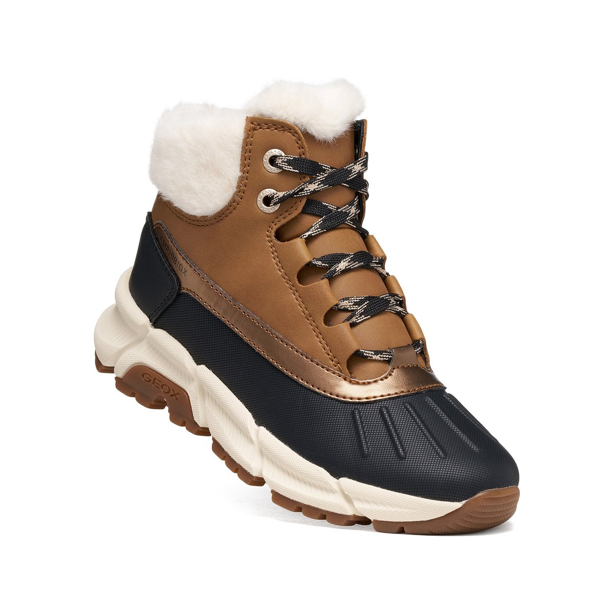 Bottines J FLEXYPER PLUS B ABX tabac/noir, GEOX