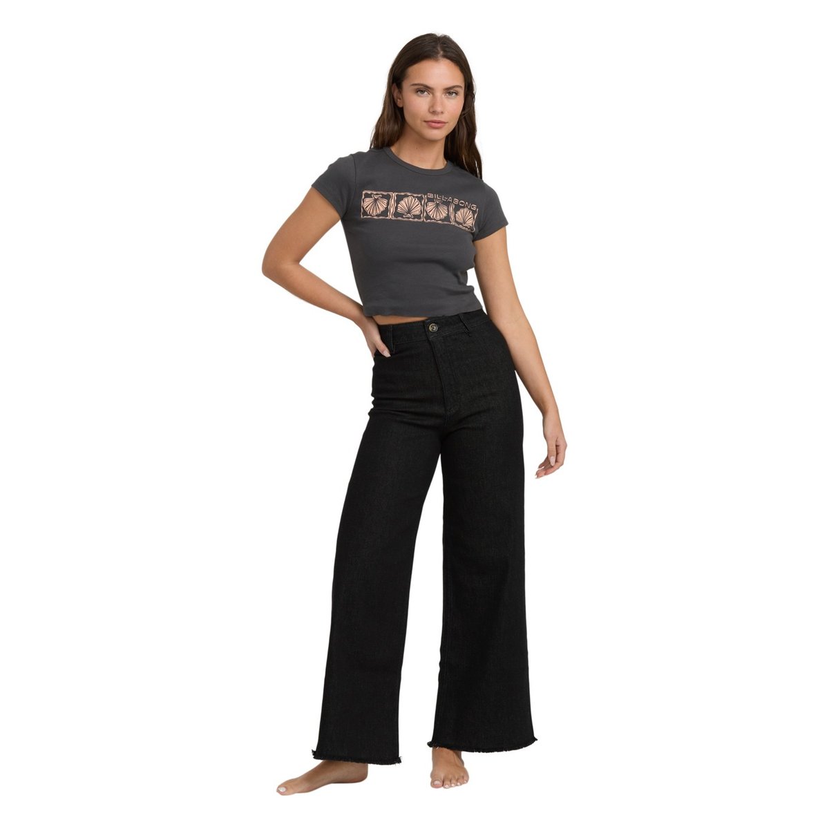 Pantalon ample FREE FALL noir black rinse, BILLABONG