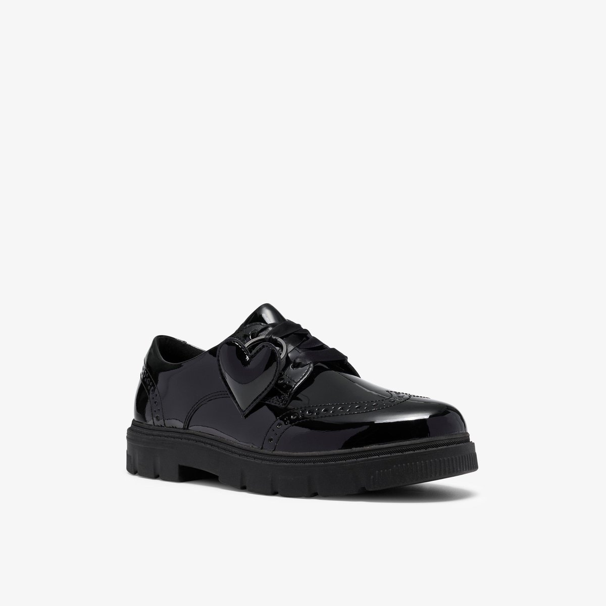 Derbies Cuir Coupe Extra Large LORCAM LACE Y noir, CLARKS