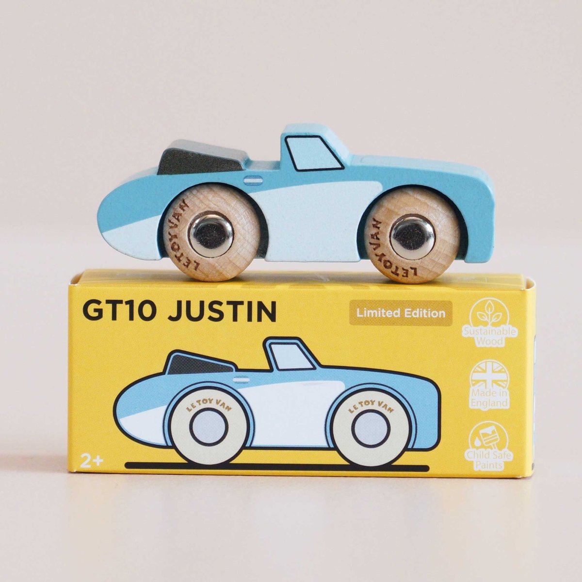 Voiture Justin No 1 bleu, LE TOY VAN
