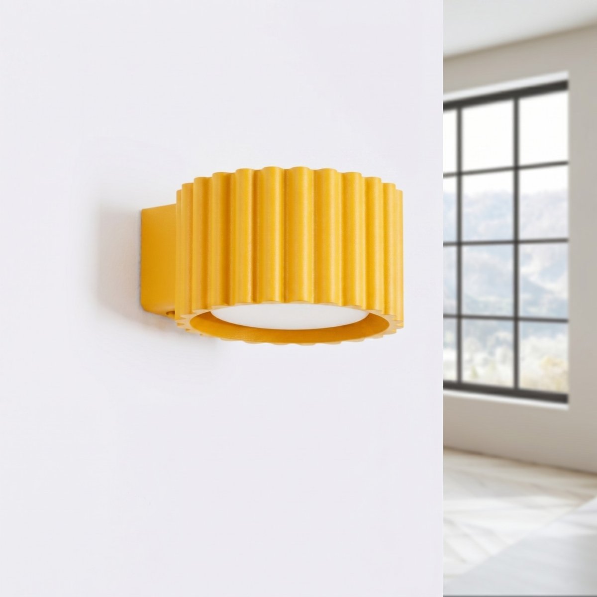 Applique murale Aluminium Jaune Gx53 1 AURA jaune, EDEN