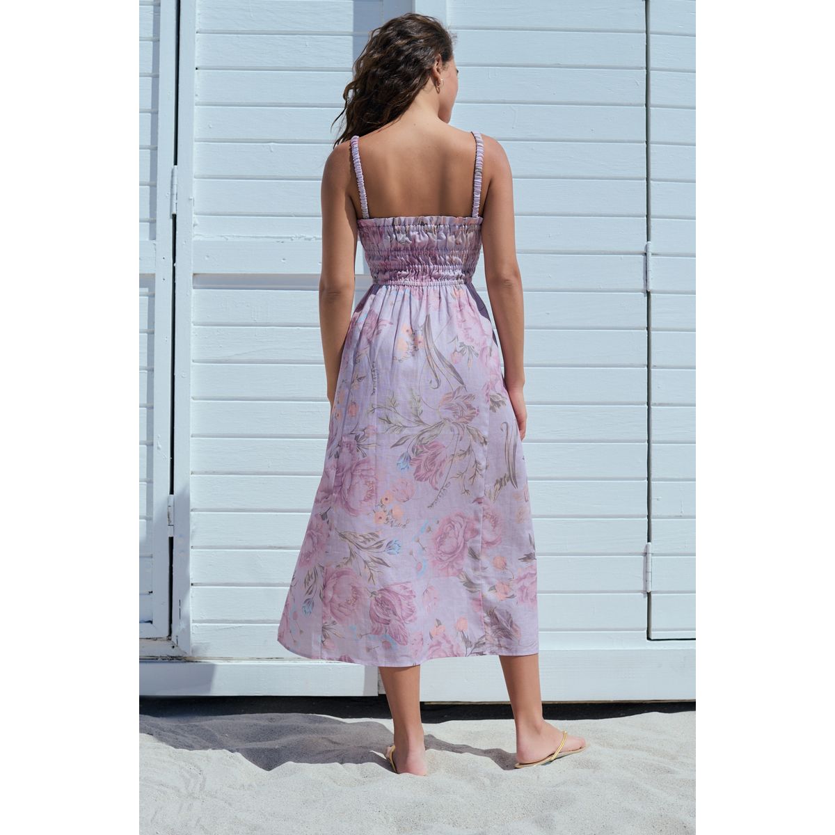 Robe mi-longue violet lilas, NEXT
