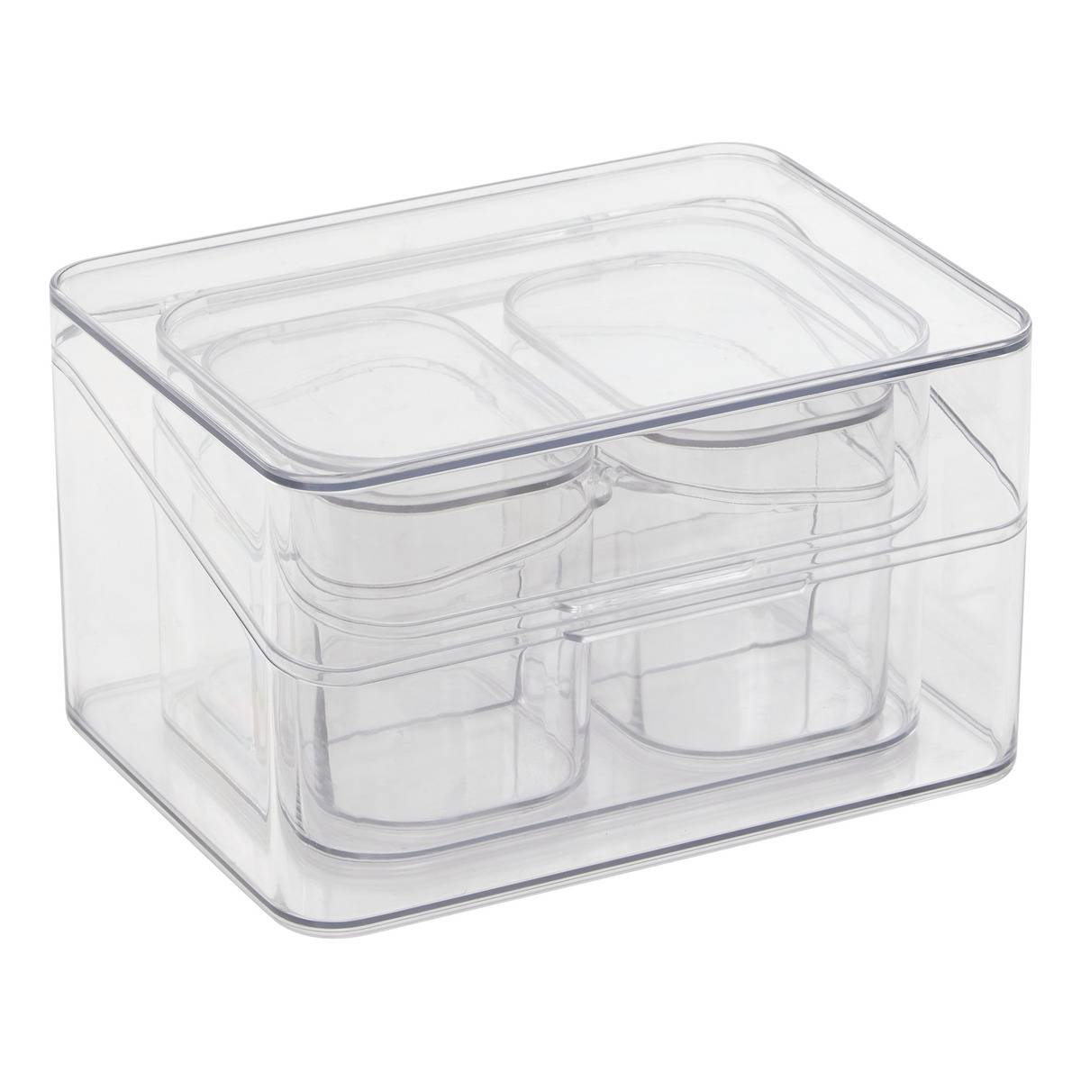 Organiseur de tiroir 4 pièces transparent, 5FIVE SIMPLY SMART