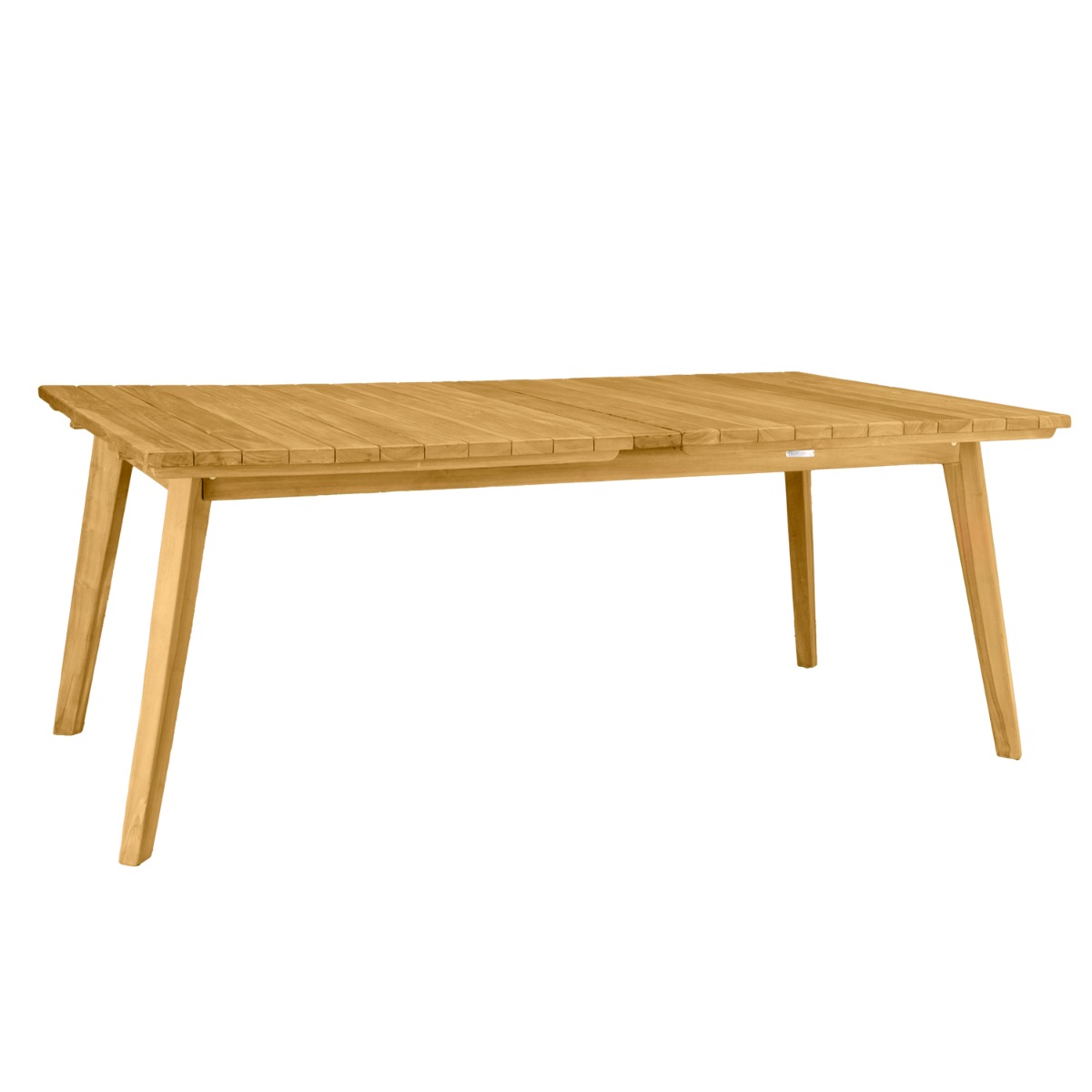 Table extensible rectangulaire teck massif 190/290 cm Flora XL naturel, TECK ATTITUDE
