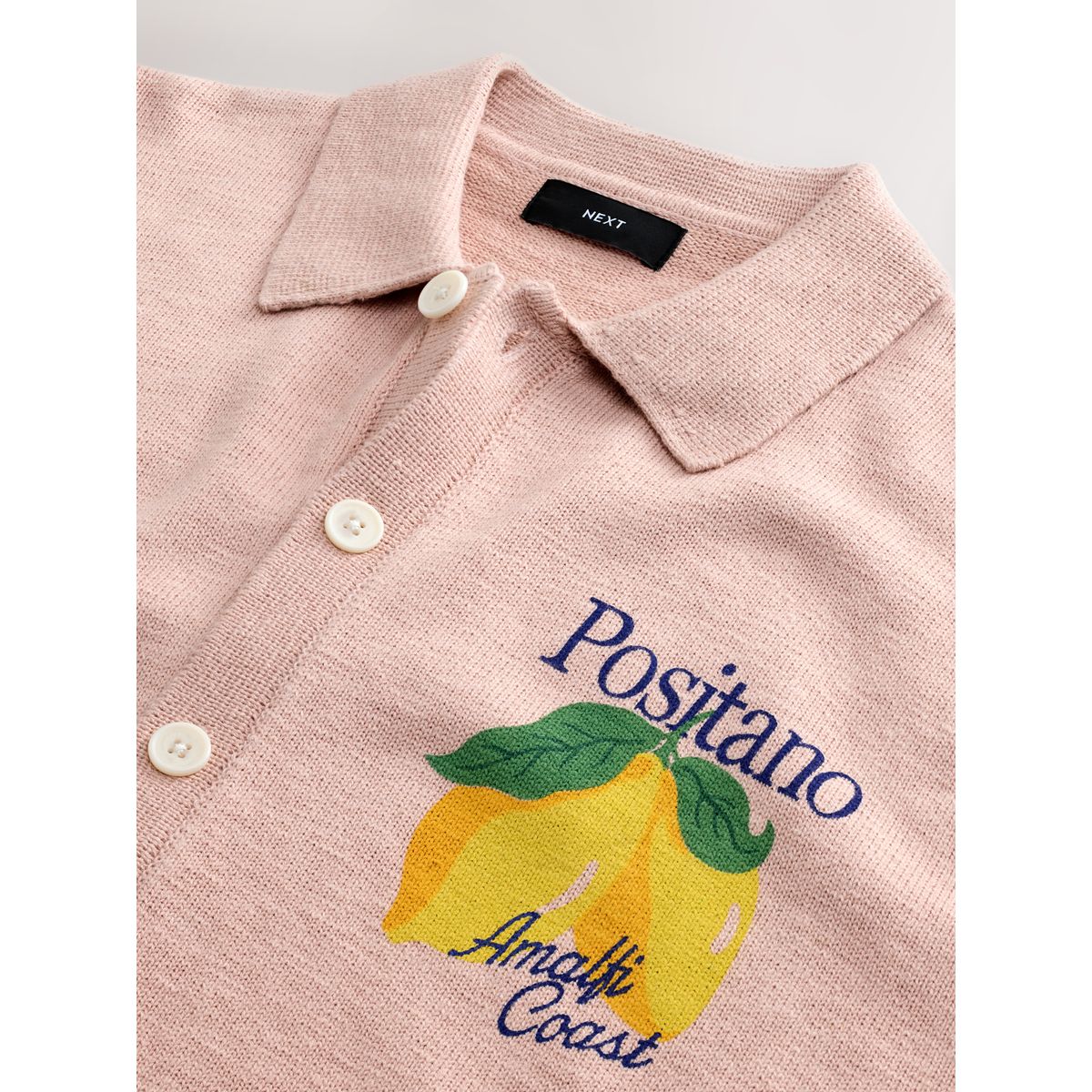 Chemise décontractée en maille positano rose, NEXT