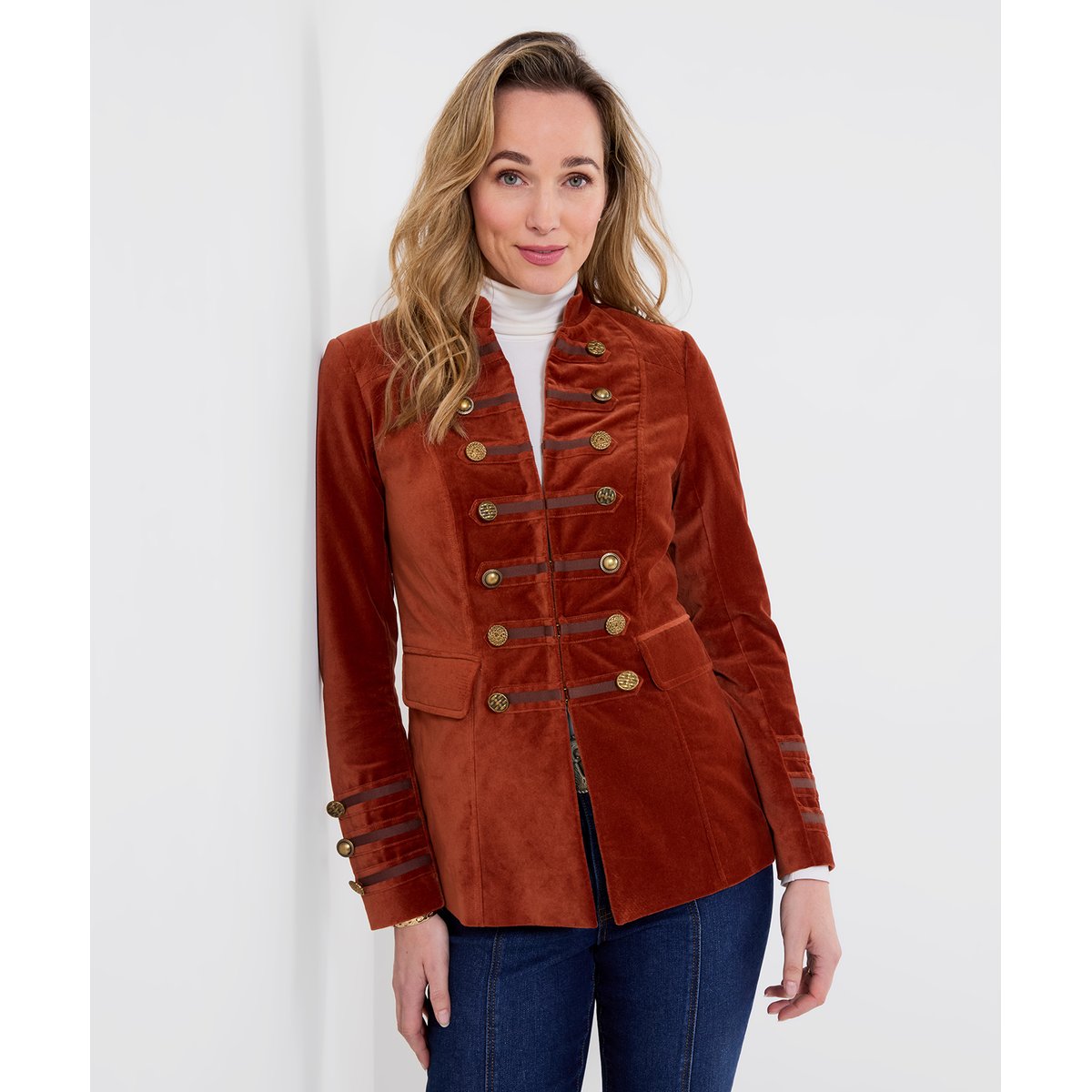 Veste Militaire en Moleskine Amber rouge, JOE BROWNS