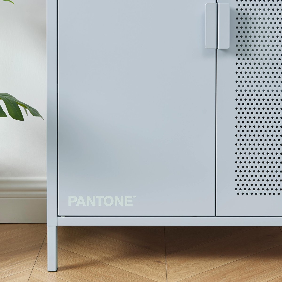 Buffet en acier 2 portes gris bleu, PANTONE