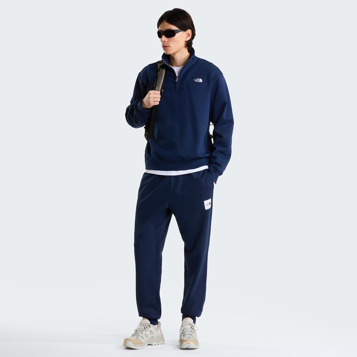 Simple Dome Half Zip Sweatshirt navy blue, THE NORTH FACE