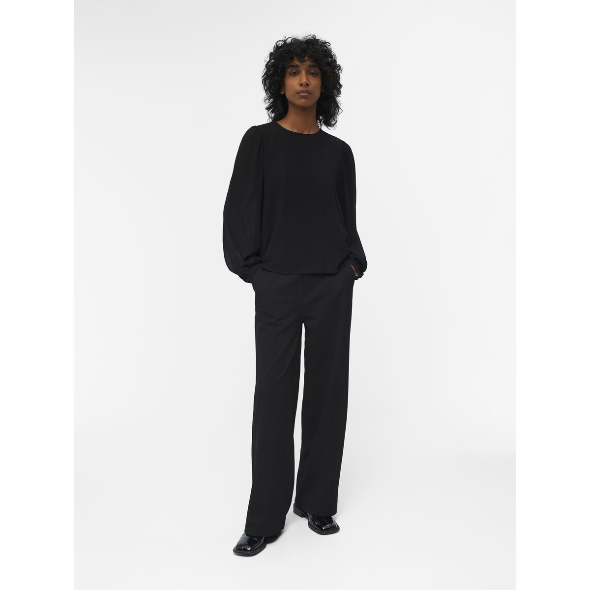 À manches ballon Blouse noir - black, OBJECT