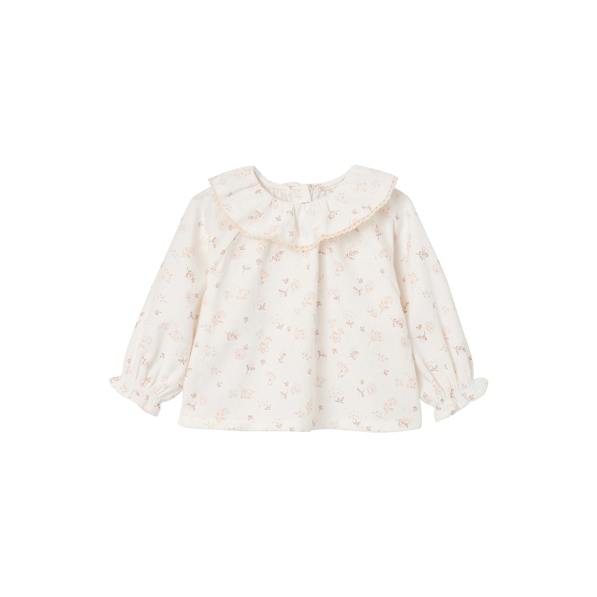 Blouse manches longues écru, VERTBAUDET