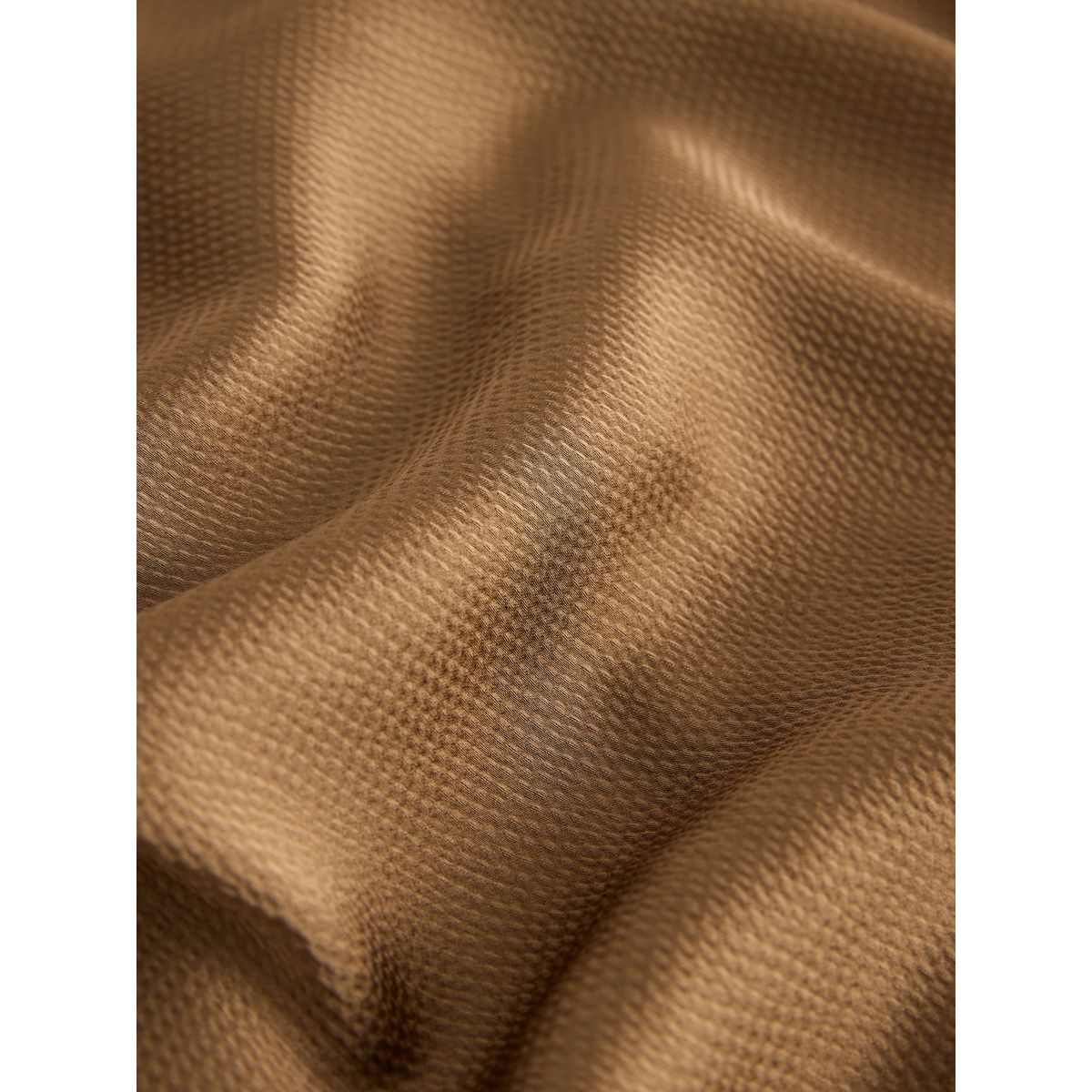Robe mi-longue en satin texturé à foulard bronze, NEXT