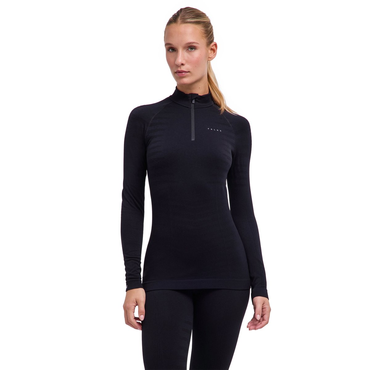T-shirt manches longues Opaque noir, FALKE