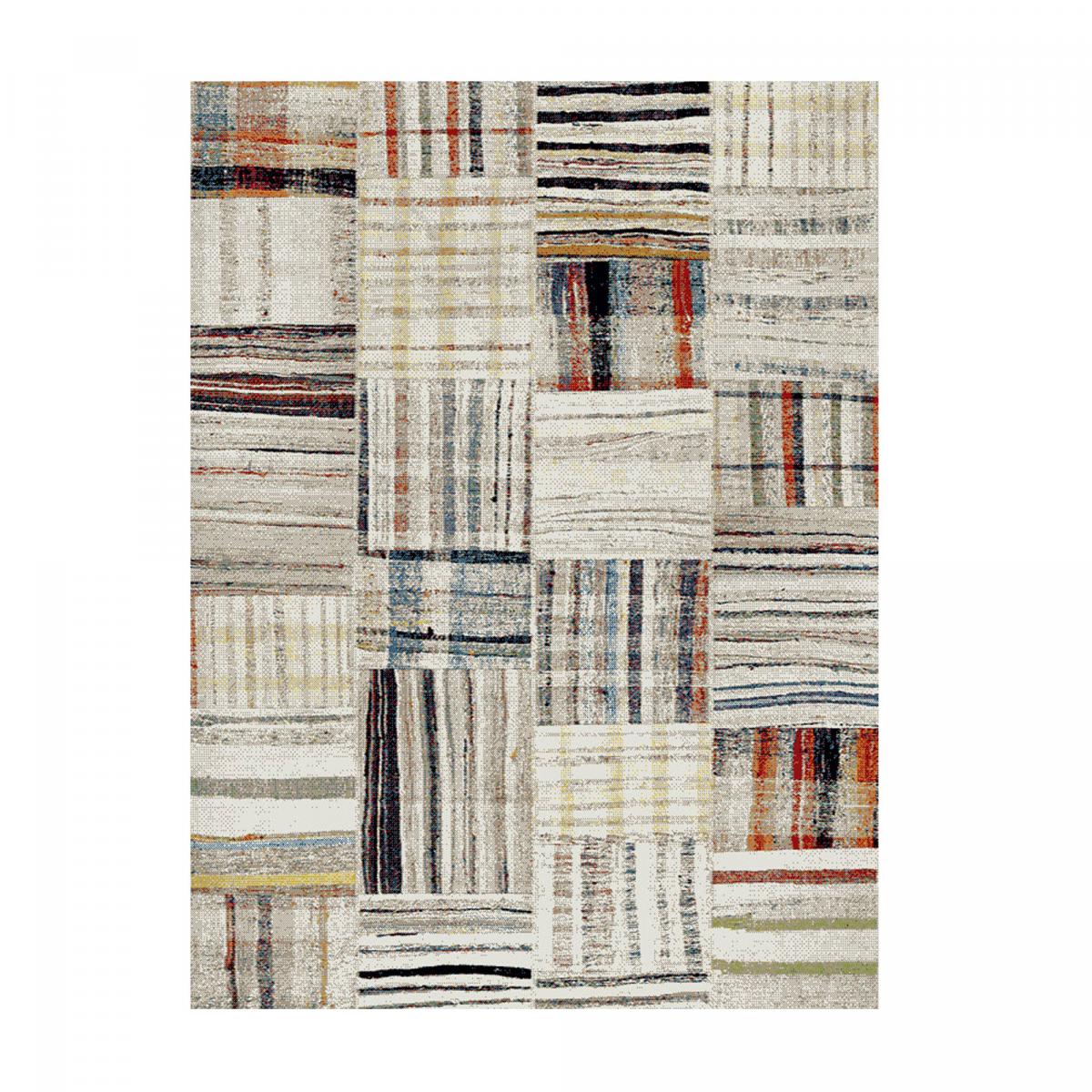 Tapis chambre tissé motif berbère MO 83 beige, UN AMOUR DE TAPIS