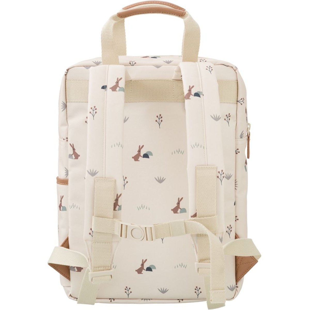Sac à dos enfant ecru, marron, bleu, FRESK