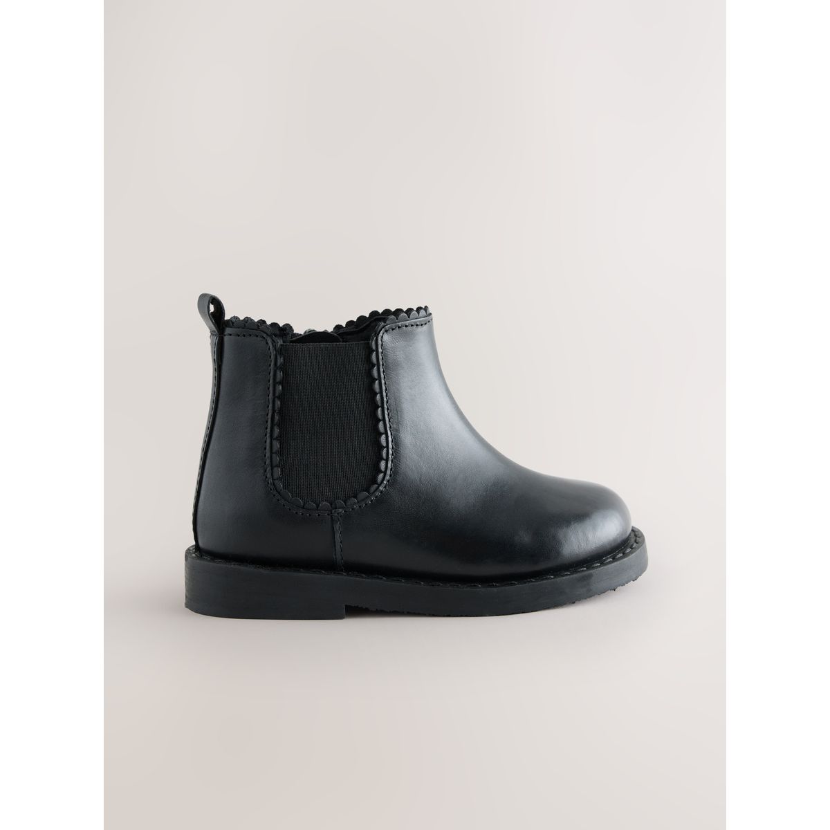 Bottines chelsea en cuir noir, NEXT