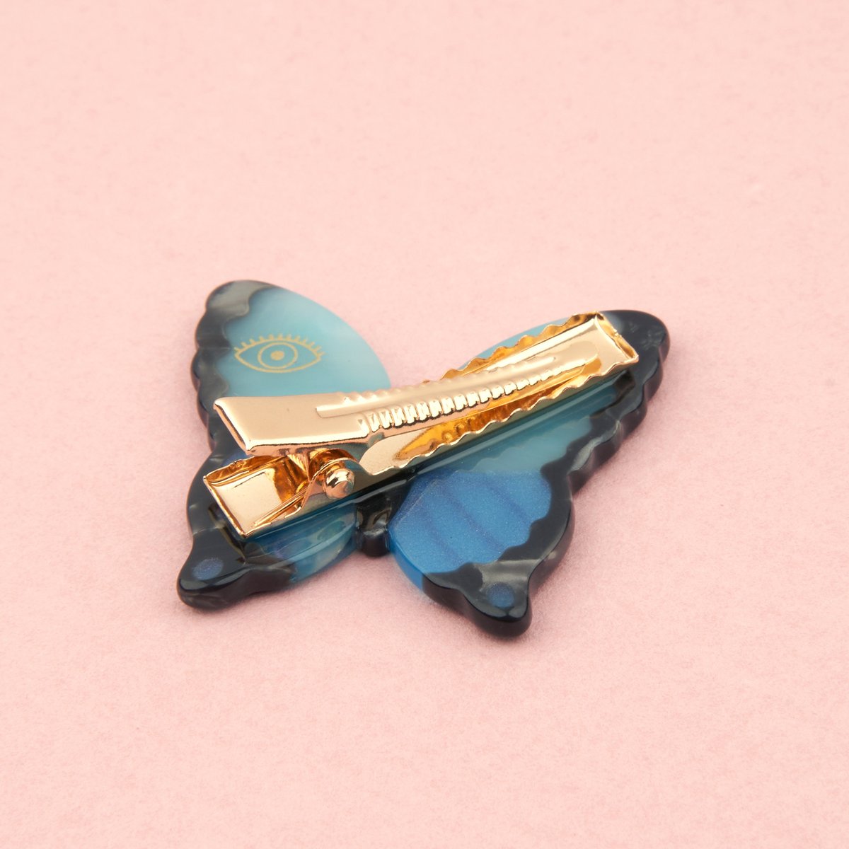 Barrette PAPILLON BLEU bleu, COUCOU SUZETTE