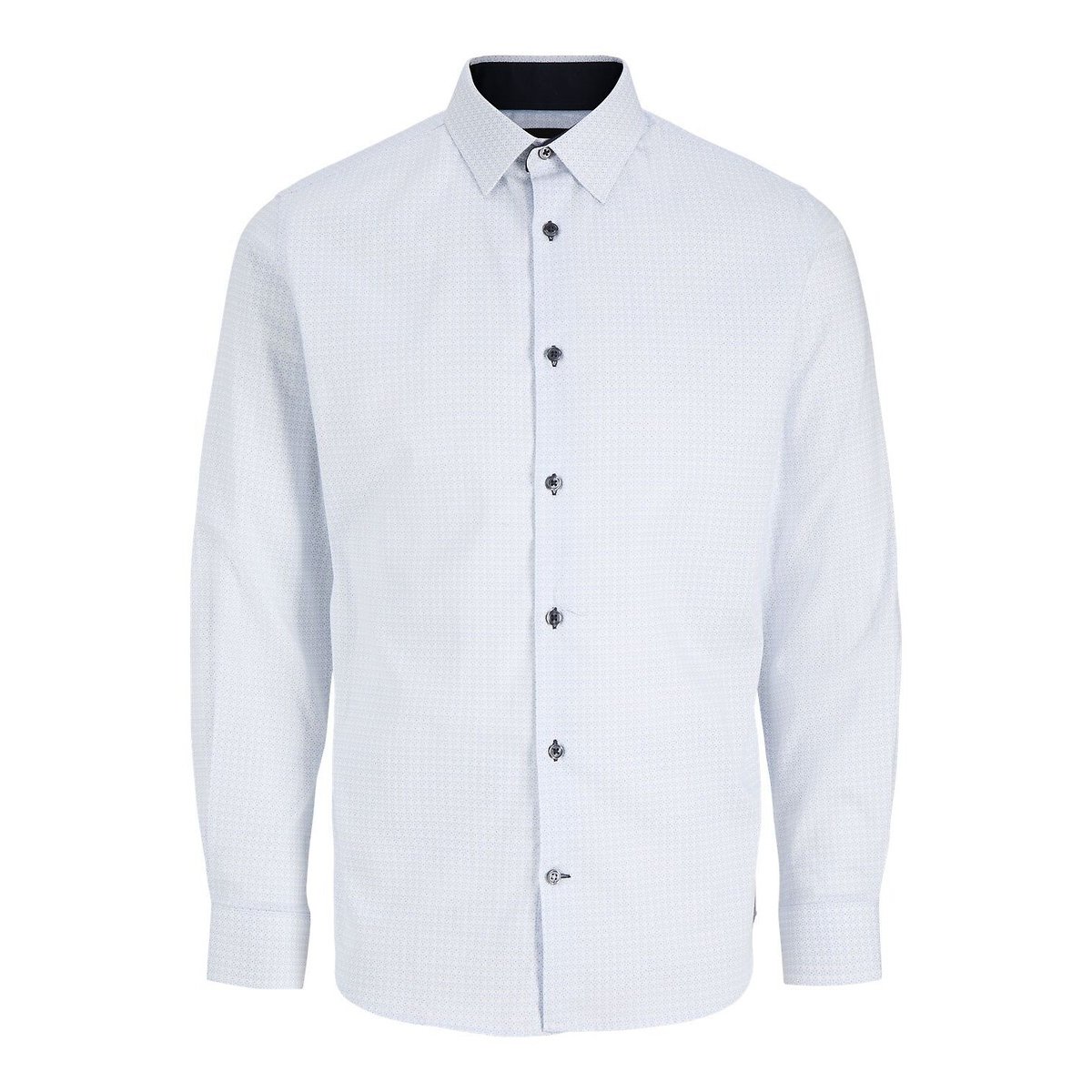 Chemise boutons contrastants, manches longues blanc, JACK & JONES