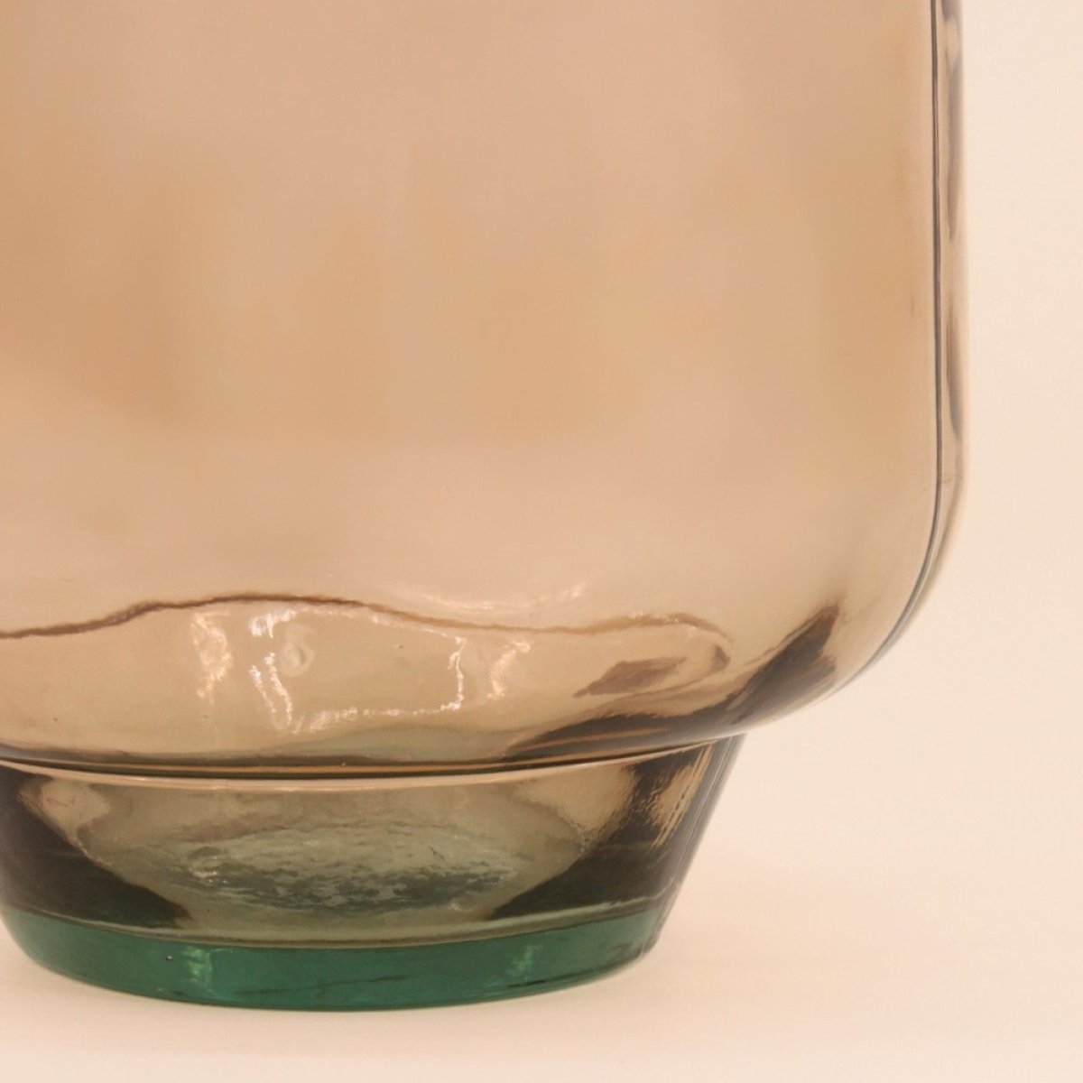 Vase dame jeanne en verre, H60cm marron, ORNAMI