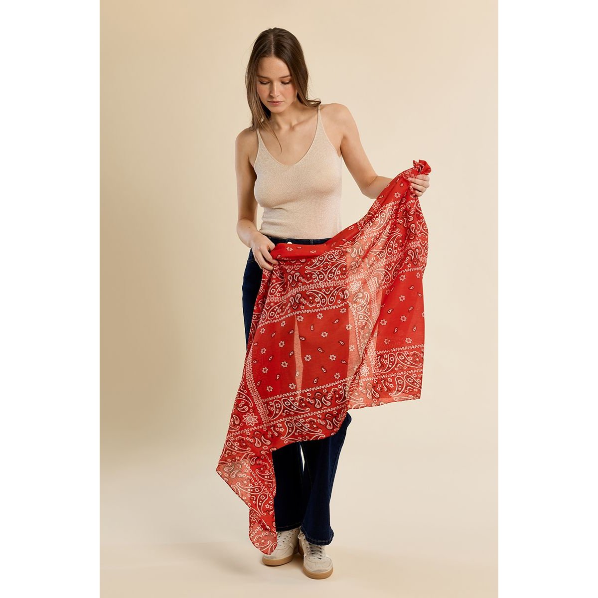 Foulard Bandana en coton v002231, MOLLY BRACKEN
