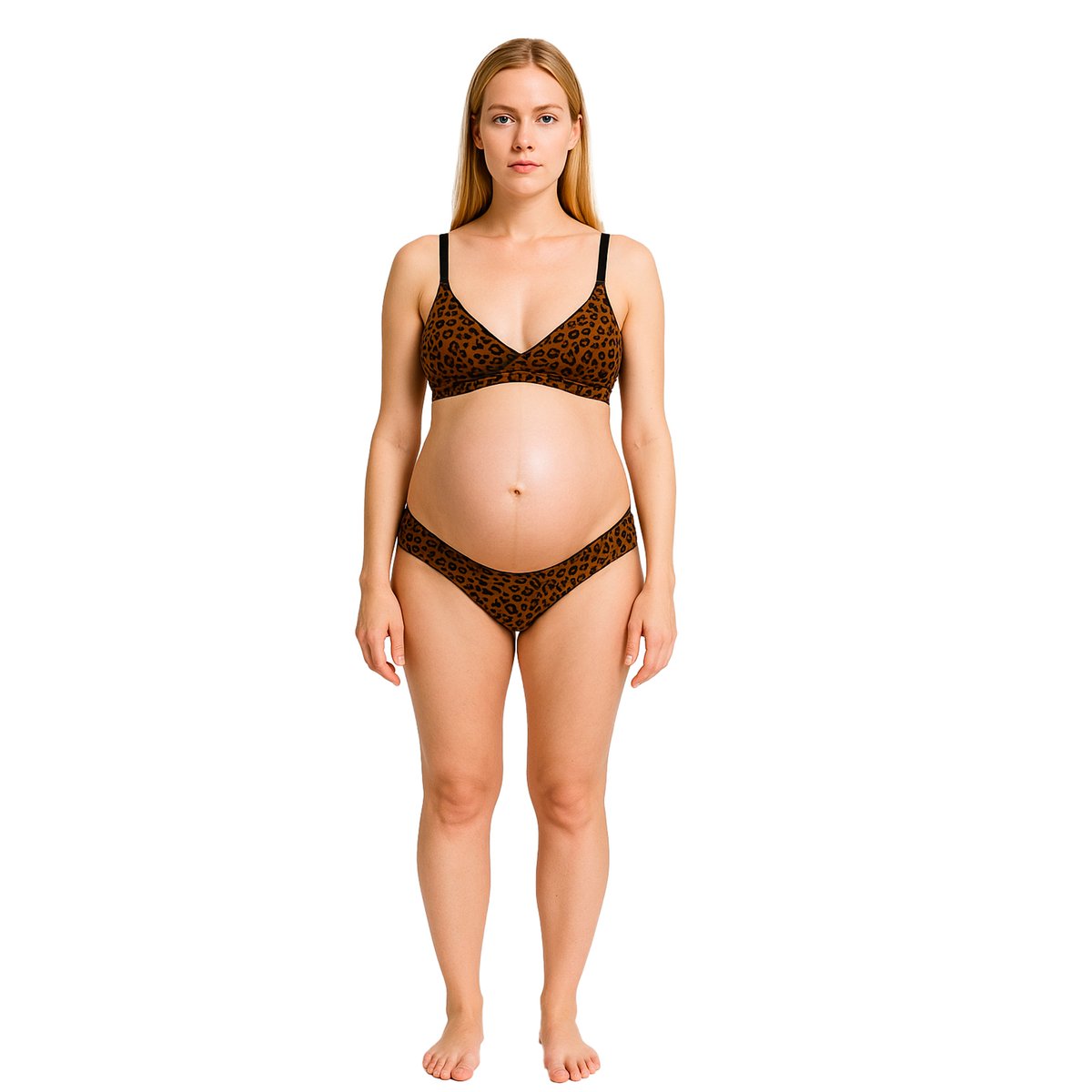 Lot 3 culottes de grossesse noir + léopard, ENVIE DE FRAISE