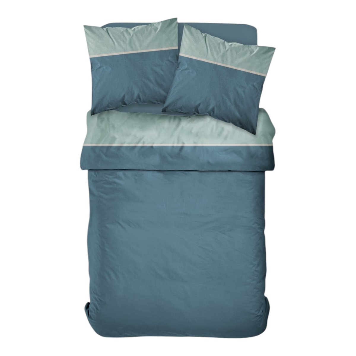 Parure de lit 2 personnes coton PRESTIGE vert, TODAY
