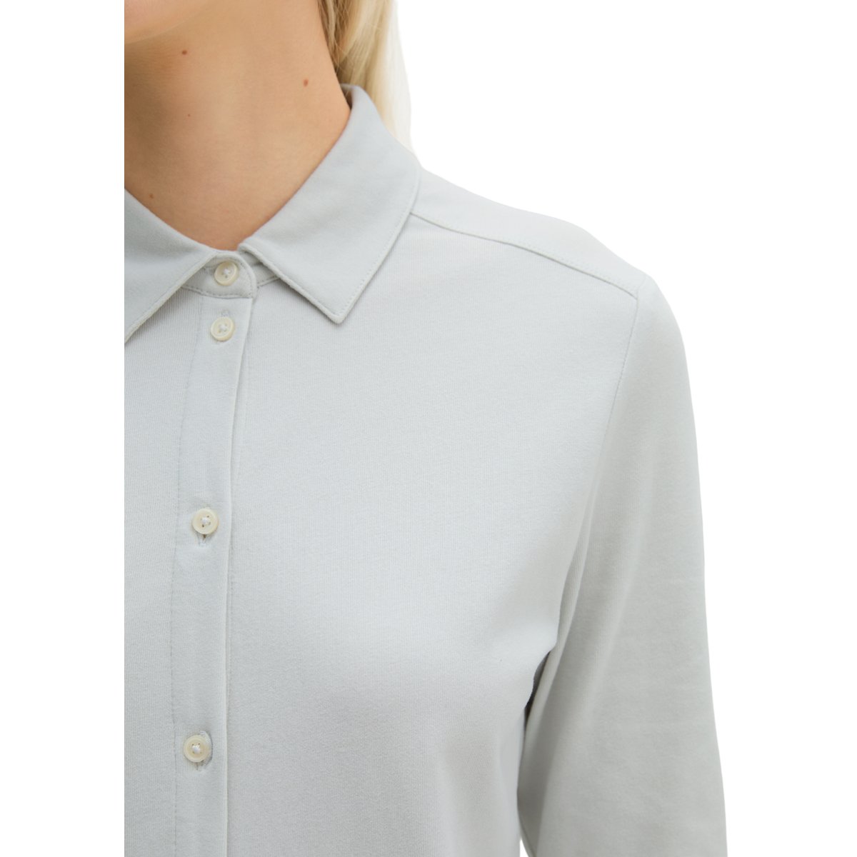 Polo en jersey, coupe classique en jersey simple brossé gris, MARC O'POLO
