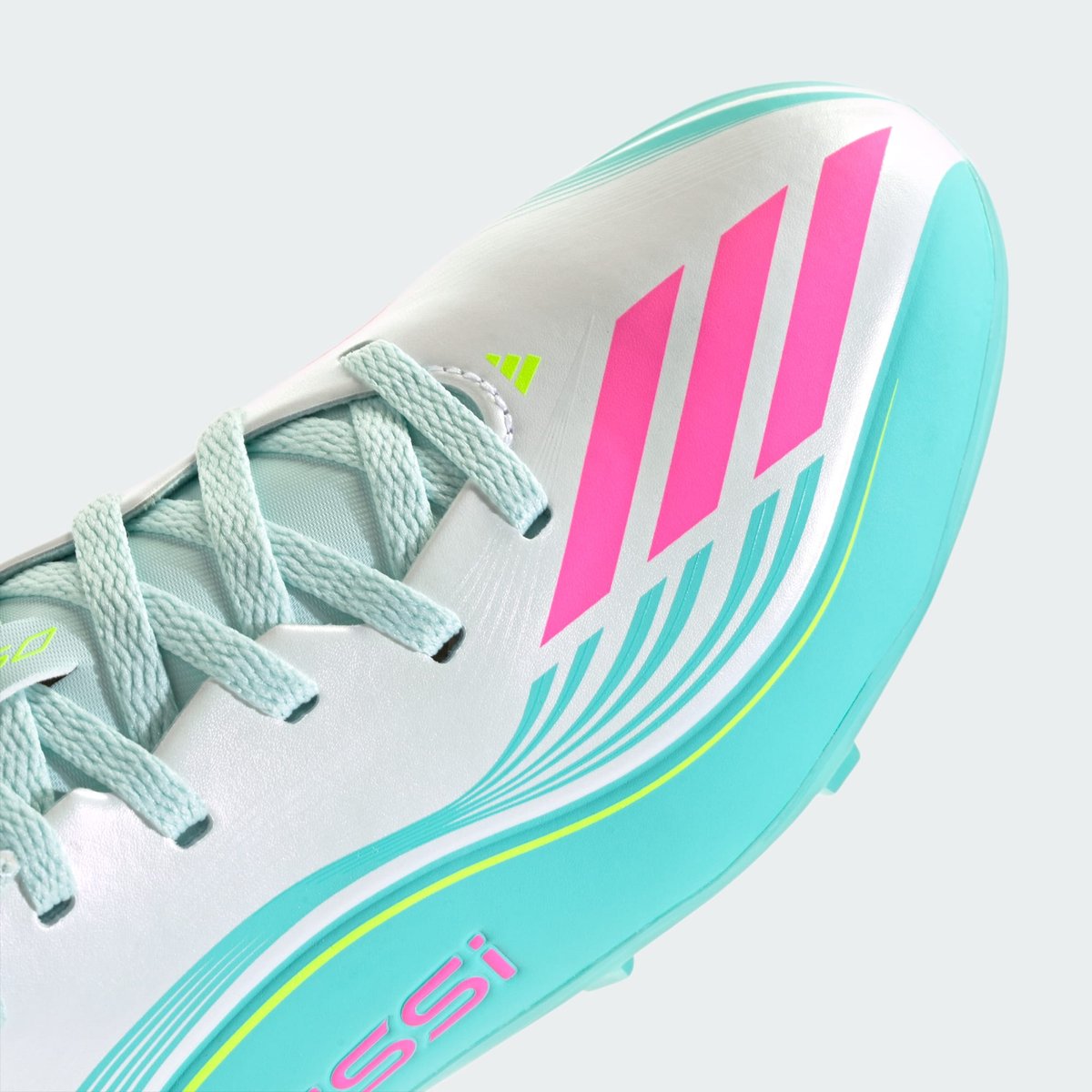 Chaussure De Football Enfants F50 Messi League Firm Ground /Multi Ground Chaussure De Football Enfants F50 Messi League Firm Ground /Multi Ground cloud white / lucid pink / flash aqua, adidas Performance