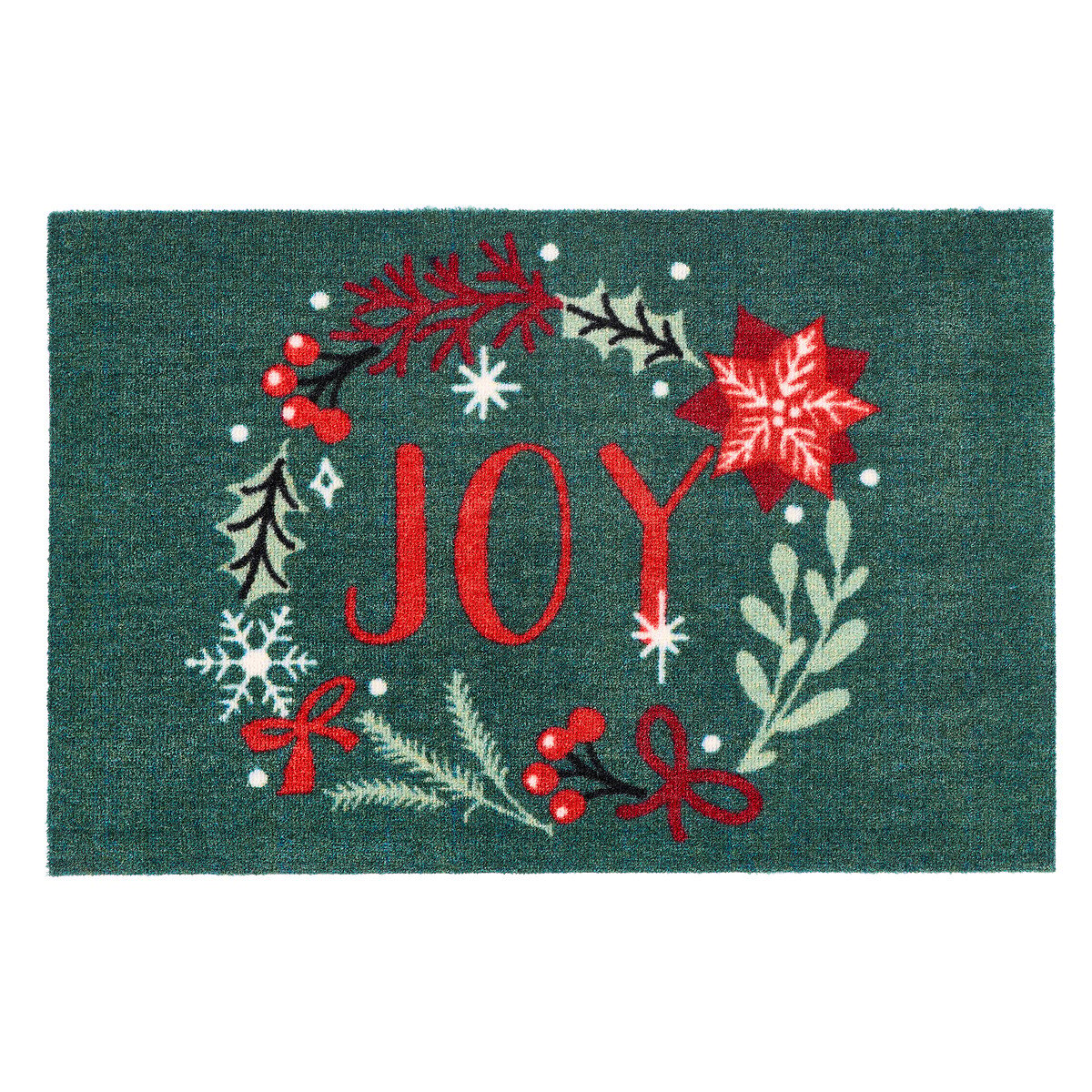 My Festive Joy Christmas Doormat green, MY MAT