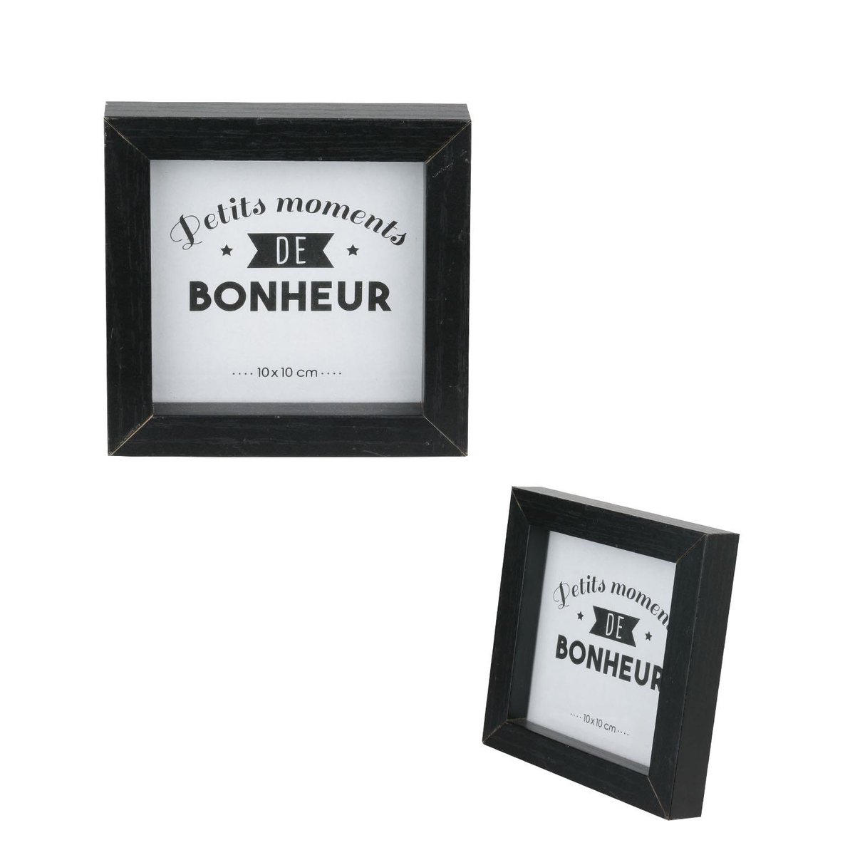 Lot 8 cadres photo design en bois multicolore, EDEN