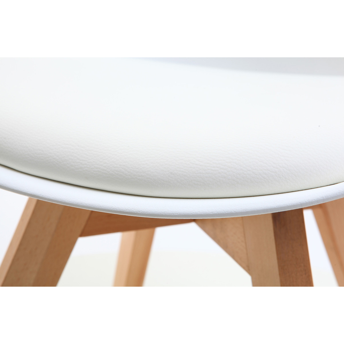 Chaises design (lot de 2) PAULINE blanc, MILIBOO