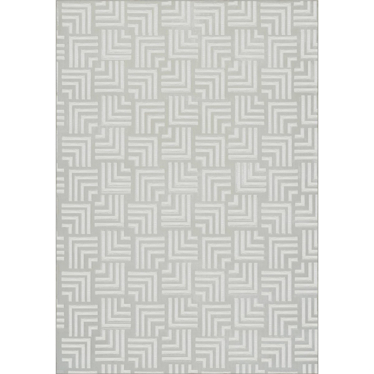 Tapis à motif graphique en relief blanc, ARTE ESPINA