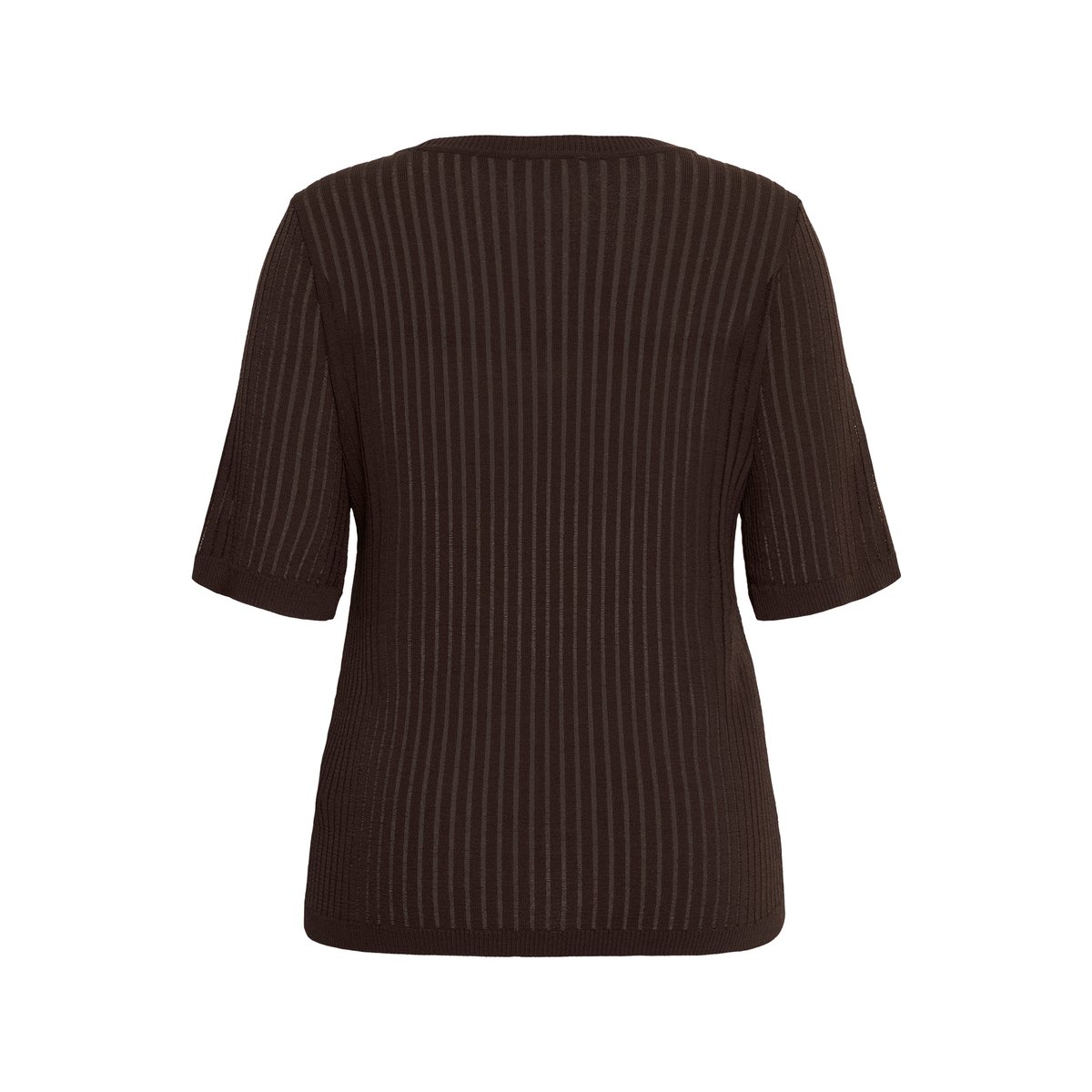 Pullover tricoté marron coffee bean, KAFFE CURVE