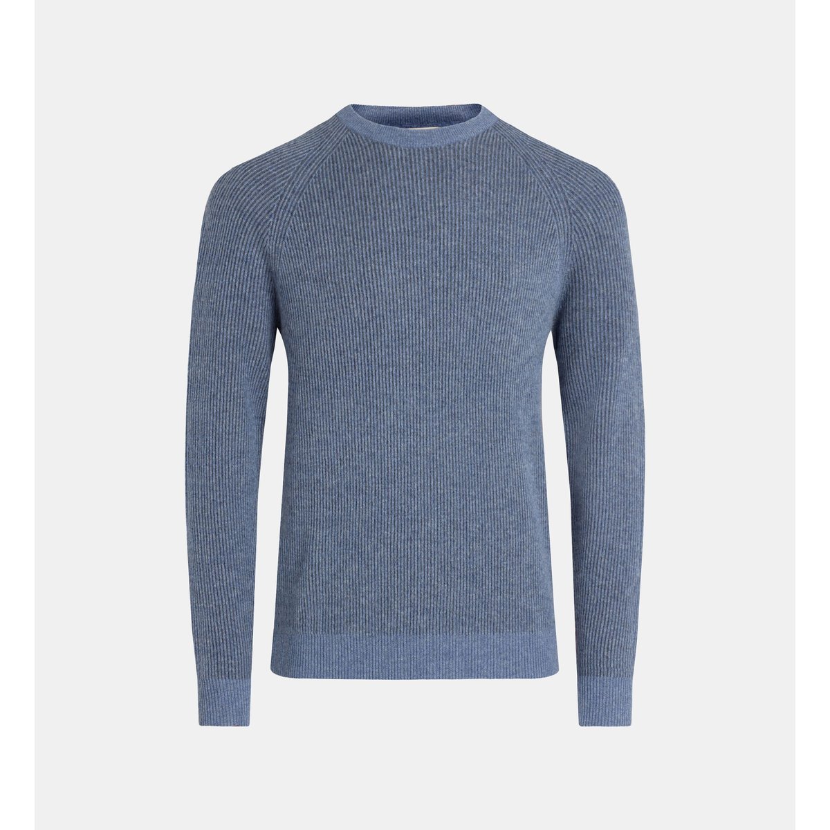 Pull droit nachribco côtes bicolores cachemire denim, GALERIES LAFAYETTE