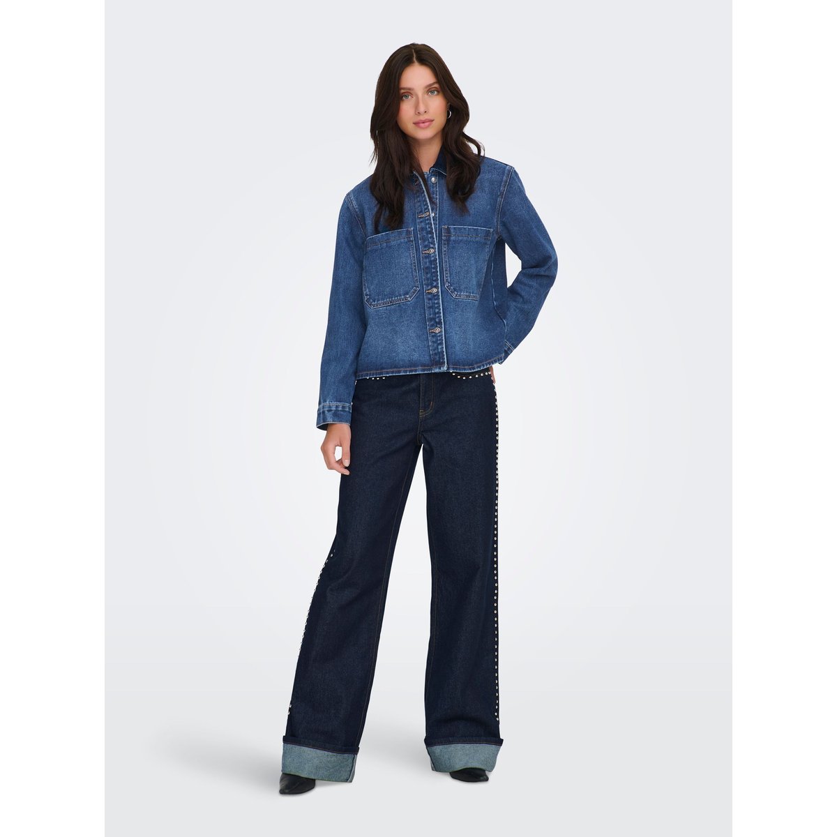 Chemise En Denim dark blue denim 1, ONLY