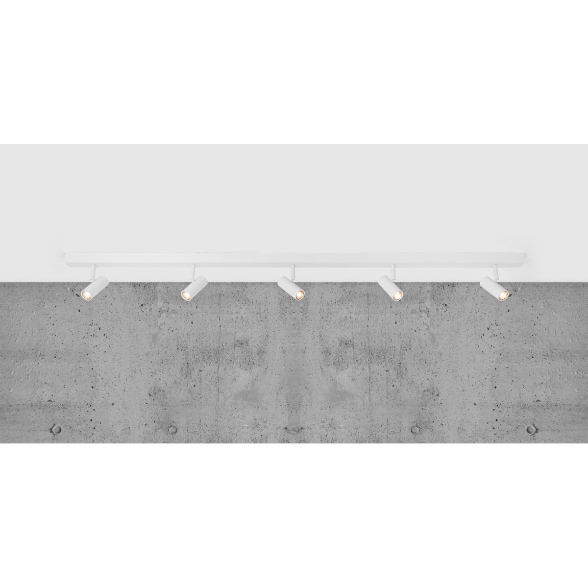 Plafonnier 5-spots Moodmaker™ à 3 réglages en métal, OMARI blanc, NORDLUX
