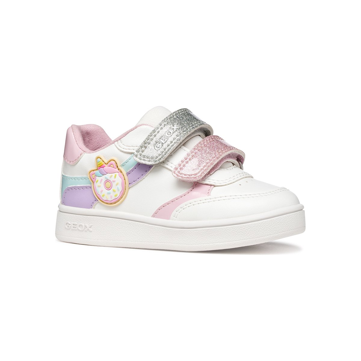 Baskets B ECLYPER blanc/lilas clair, GEOX