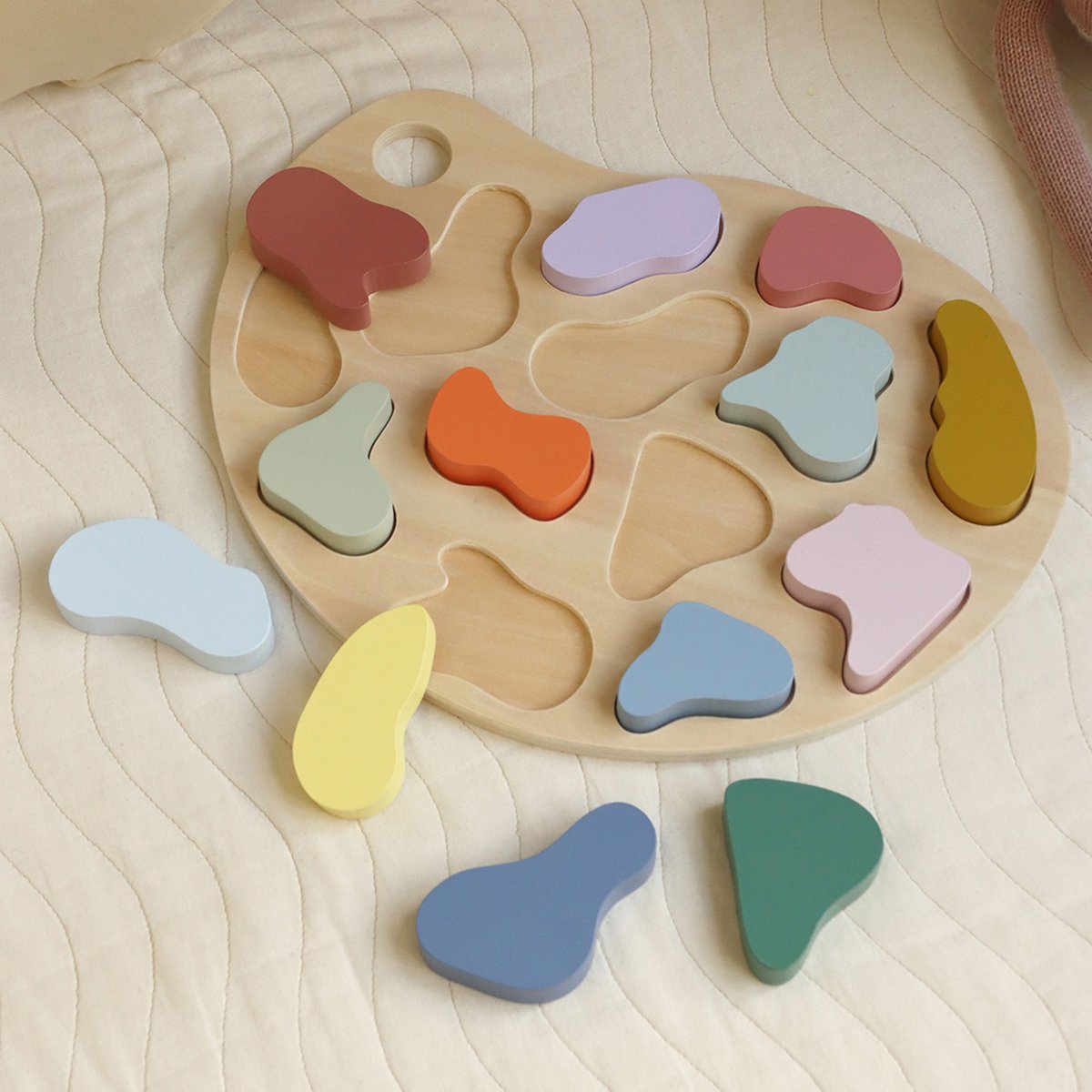 Jeu' de'eveil - Puzzle à encastrer- Couleurs couleur unique, KINDSGUT