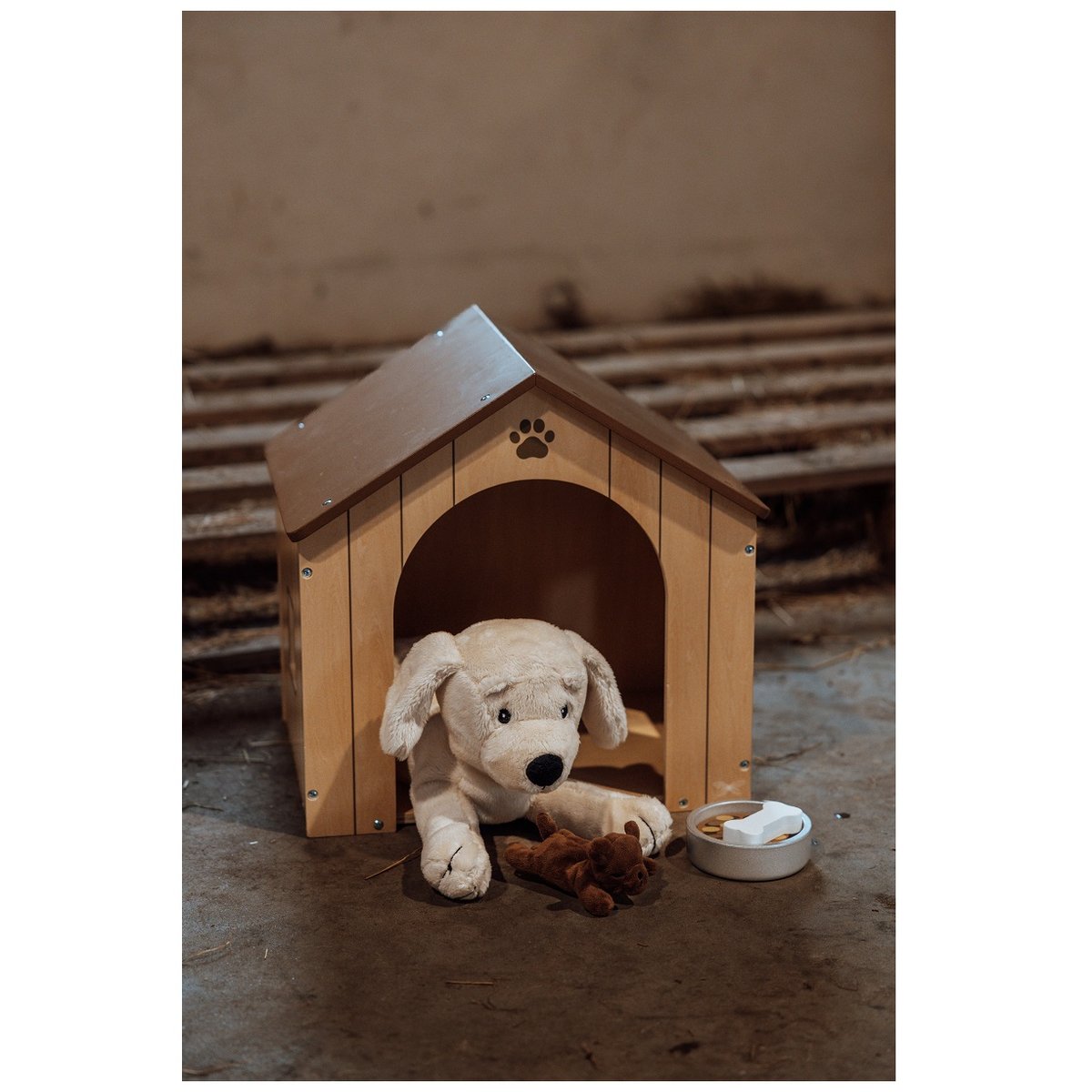 Niche pour chien en peluche marron, BYASTRUP