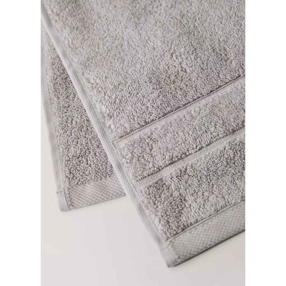 Serviette invité 100 % coton gris, MANGO HOME