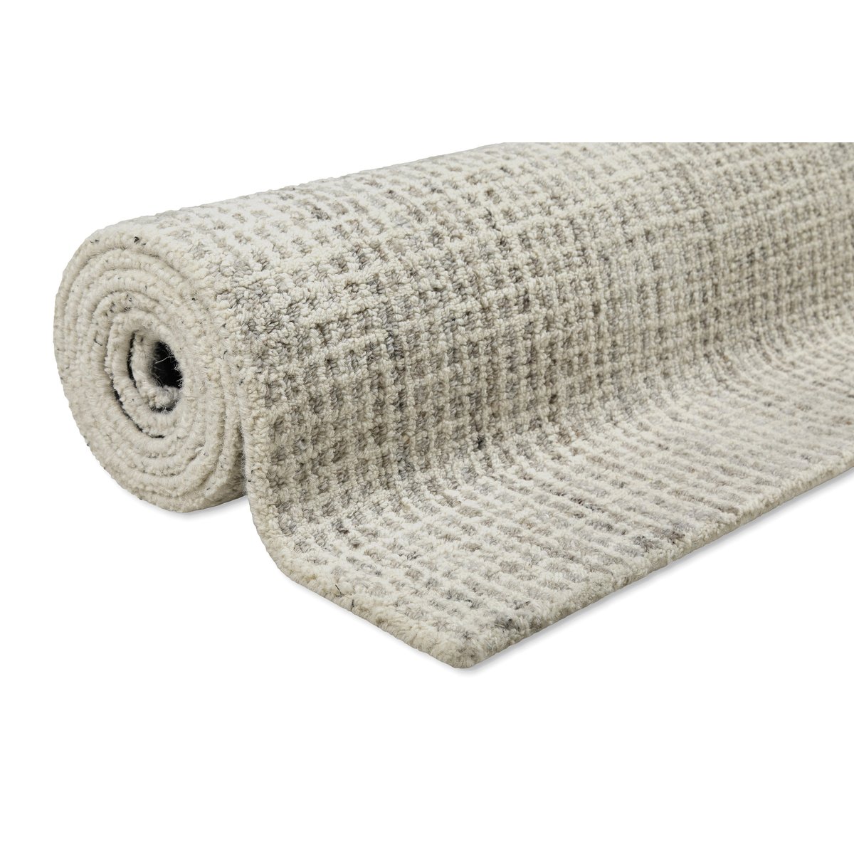 Tapis minimaliste à maille fine ,  Hamptons FOURTEEN greige chiné, WECON HOME