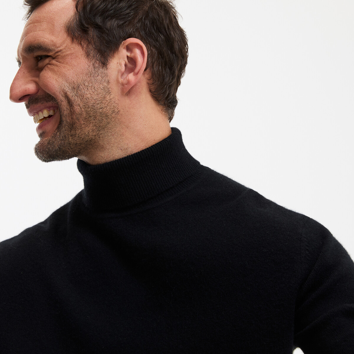 Cashmere Turtleneck Jumper black, LA REDOUTE COLLECTIONS