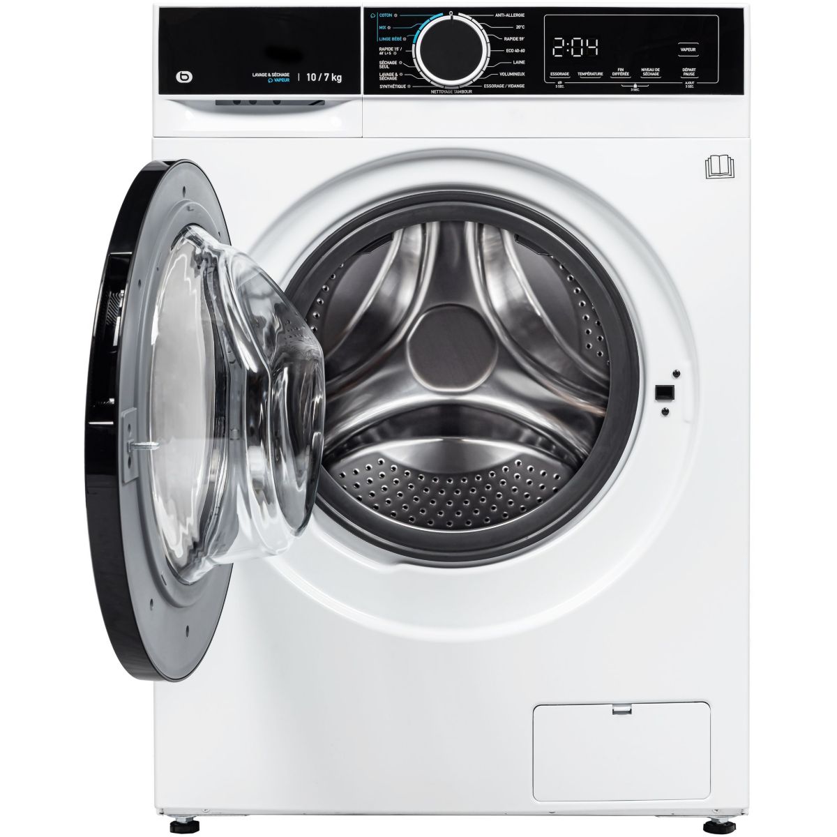 Lave linge séchant hublot ELS107-1b couleur unique, ESSENTIEL B