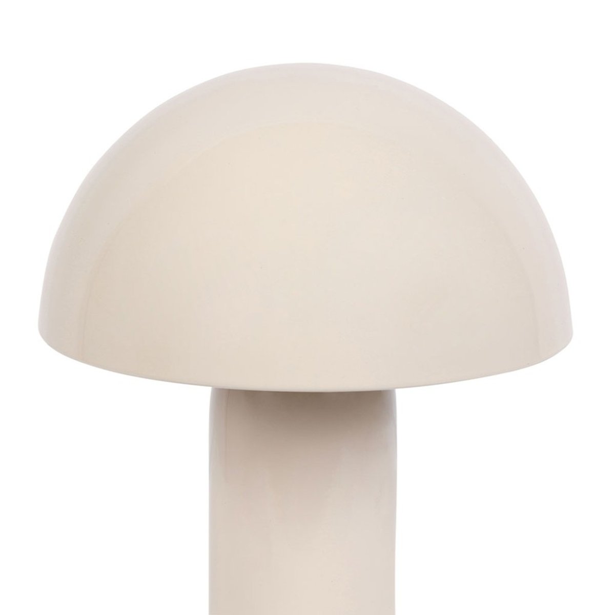Lampe En Métal Champignon Coloris Beige beige, DECORATIE